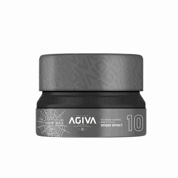 L' Agiva Spider Wax N° 10 offre une tenue remarquable, une brillance moyenne et du volume. Avec son effet toile d'araignée distinctif.
